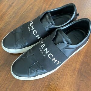 Givenchy Paris Urban Street Men’s Black Sneakers Leather Trainers Size 12 / 44